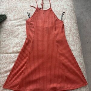 Forever 21 Strappy Coral Mini Dress